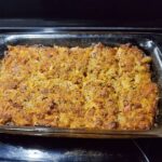 Old time oven peach cobbler
